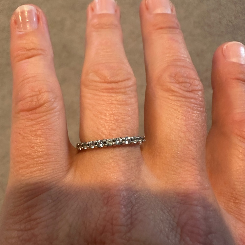 Aquamarine stacker Ring